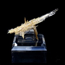 Opale hyalite sur rutile - ,