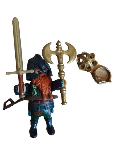 Playmobil nain guerrier épée - guerrier,