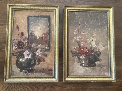 Paire tableaux anciens