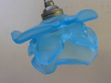 Ancien abat-jour "rose" pâte