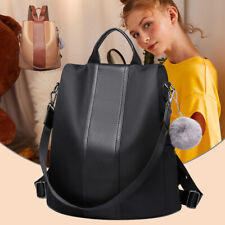 Sac à dos Bandoulière Antivol en Nylon pour Femme, avec Pompon Un Sac à Main 