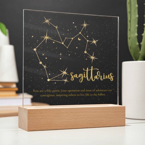 Sagittarius lighted acrylic - sagittarius,