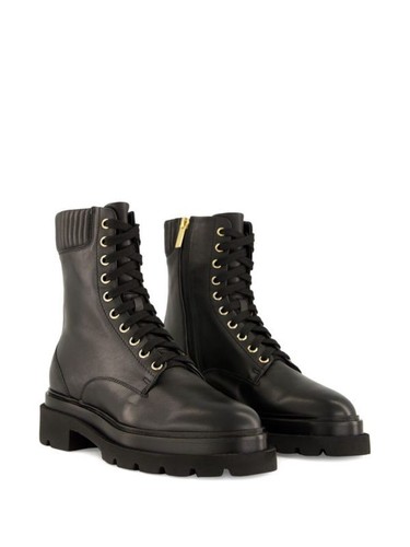 Santoni lace leather - lace, up