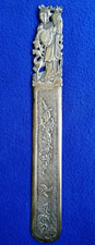 Ancien coupe papier bronze Chinoise paper opener Chinese style sabre