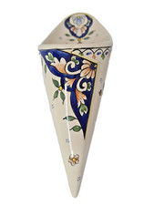 BOUQUETIERE MURALE FAIENCE DE