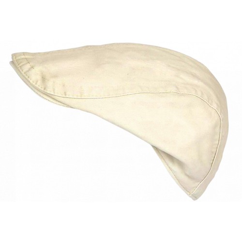 Casquette plate beige coton - plate,