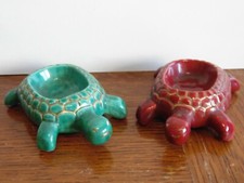 2 tortues vide poche / cendrier en céramique d'art de Bordeaux (CAB) 1918-1947