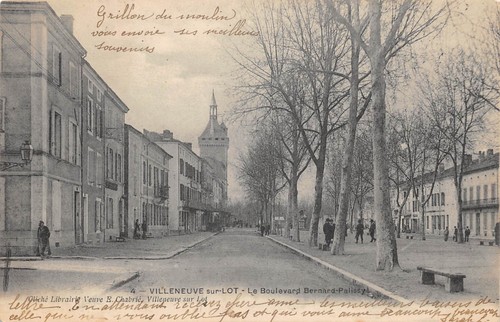 Cpa villeneuve sur - cpa, lot