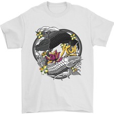 Carpe Koi Yin Et Yang Poisson Étang T-Shirt 100% Coton