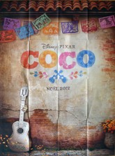 COCO - PIXAR / DISNEY / GUITAR - ADVANCE ORIGINAL LARGE FRENCH MOVIE POSTER