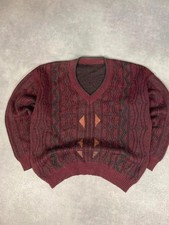 Pull maille col V vintage