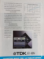 TDK vintage Radio Print Ad !! " CASSETTE Audio "