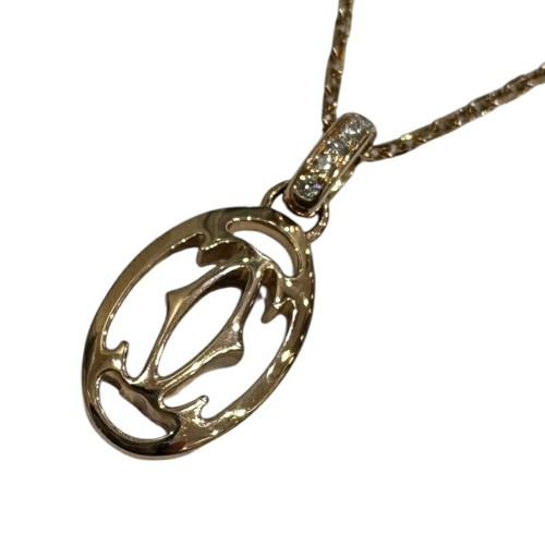 Collier cartier logo double - cartier, c