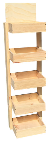 Mini présentoir bois 5 - de,