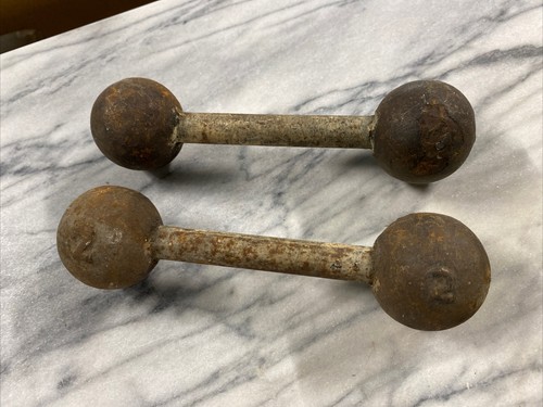Ancienne haltere metal 2kg - metal,
