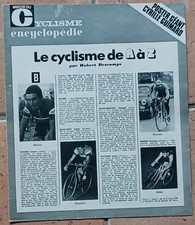 Encart Poster Encyclopédie MIROIR du CYCLISME N° 158 Cyrille GUIMARD 07 / 1972