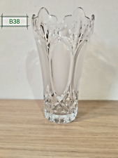 Grand vase vintage en verre poli, 1950, ancien, fleur, décoration, vintage