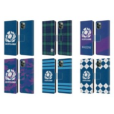 OFFICIEL SCOTLAND RUGBY LOGO 2 ÉTUI COQUE EN CUIR POUR APPLE iPHONE TÉLÉPHONES