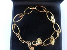 bracelet MARC ORIAN  plaqué or  poinçon 15 gr 23 cm largeur 1cm, tbé comme neuf 