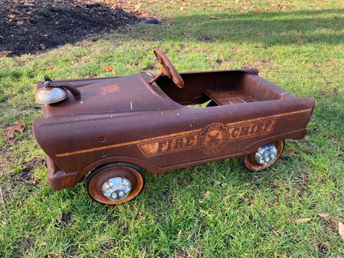 Pedal car vintage fire chief - pedal,