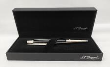 Stylo à bille S.T.Dupont DEFI 405674 noir et argent avec boîte 2 recharges