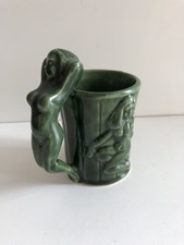 Ancienne chopes A BIÈRE en céramique femmes nues vintage type Vallauris 