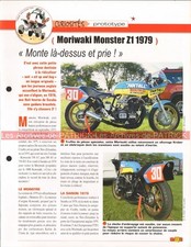 KAWASAKI MORIWAKI Monster 1000 Z1 CROSBY Mamoru Joe Bar Team Fiche Moto #004351