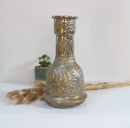 Vase bougeoir ancien cuivre - vase, en