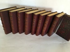 Les Oeuvres de MOLIERE 8 Ts + La vie de Moliere .Reliures signées CANAPE -  BELZ