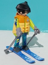 PLAYMOBIL FIGURINE SKIEUR SKI SKIEURS SPORT HIVER NEIGE NOËL