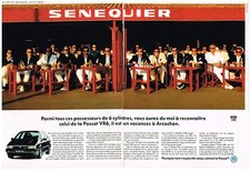 PUBLICITE ADVERTISING1992 VOLKSWAGEN  PASSAT VR6  (2 pages)
