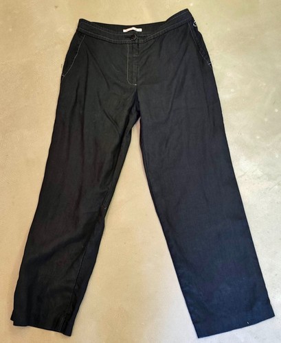 Pantalon noir canasport lin - noir,