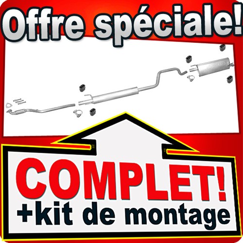 Ligne pot échappement - ligne, d'échappement