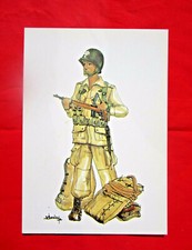 7  LITHO  ORIGINALES PARACHUTISTES LÉGION  COMMANDOS 21X15 