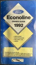 1993 Ford Econoline Propriétaires Manuel E150 E250 E350 Et Club Wagon Van Guide