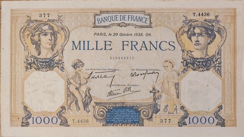 Billet 1000 francs - cérès, et