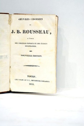 Livre ancien rousseau oeuvres - rousseau,