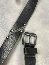 Ceinture cuir noir vintage