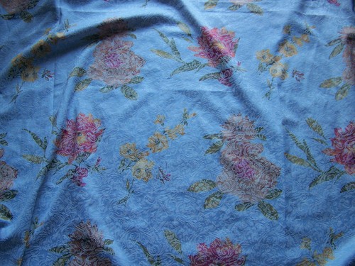 Coupon tissu fleurs - de, fond