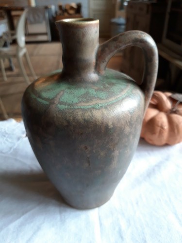 Bouteille grès signé - grès, s