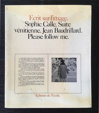SOPHIE CALLE SUITE VENITIENNE FOLLOW ME ED DE L'ETOILE 1983 1ST ED BAUDRILLARD