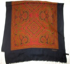 CHRISTIAN DIOR  écharpe/étole soie  en TBEG vintage authentique 67x130 cm