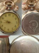 Montre de poche en argent montre à gousset en argent 800 montre remontoir cylindre à remontage manuel