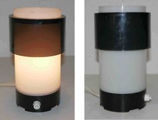 Lampe de table années 60's en plastique et plexi