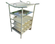 Cave à vin,Casier à bouteilles ancien en métal , indus