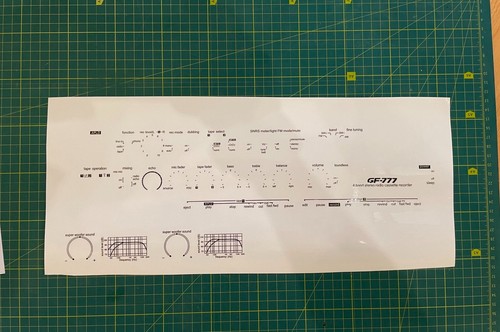 Sharp 777 boombox lettering - sharp, gf-777