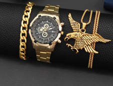 3 pièc Montre + Collier Aigle