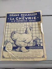 Grand Poulailler de La Chevrie St Corneille Sarthe Catalogue prospectus ca 1925