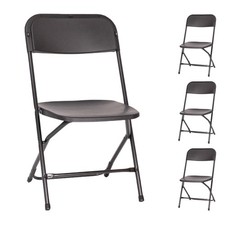 Black Plastic Folding Chairs 4