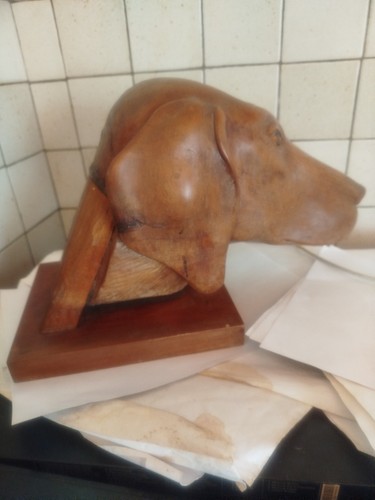 Ancienne sculpture bois - sculpture, en